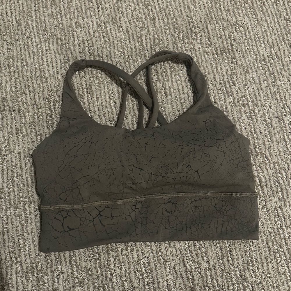 Lululemon Energy Longline Bra Thread Dye/Rover Black 4